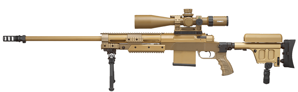 Die von dem KSK der deutschen Bundeswehr eingeführte Präzisionsbüchse Haenel RS9 mit Optik