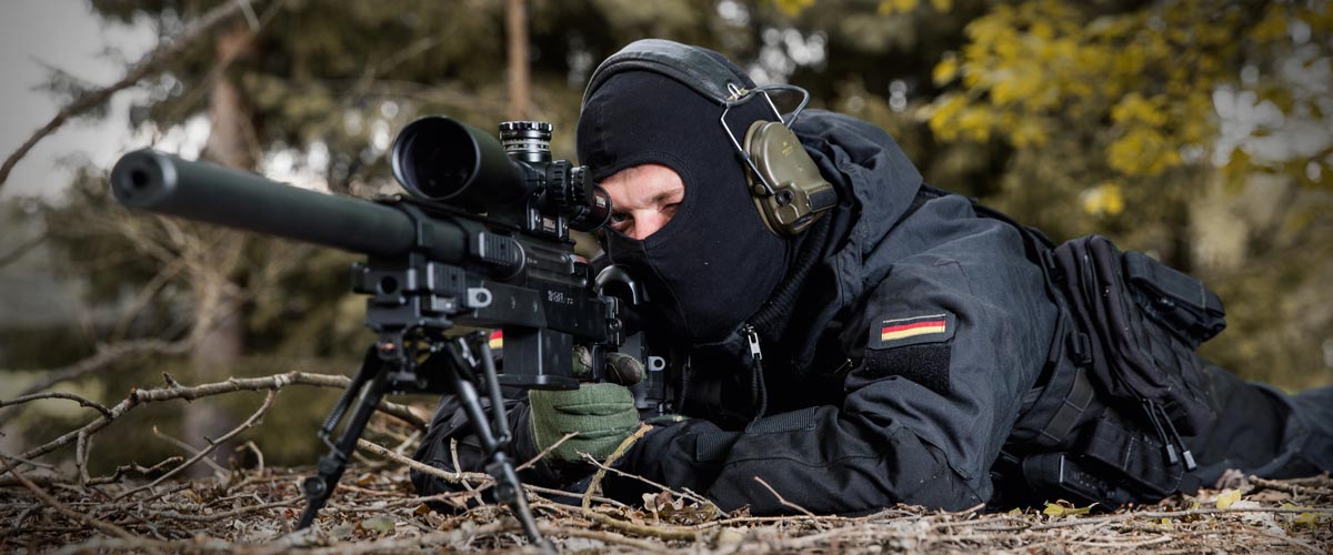 Scharfschützengewehr-System RS8 Subsonic Schalldämpfer – Polizeischütze